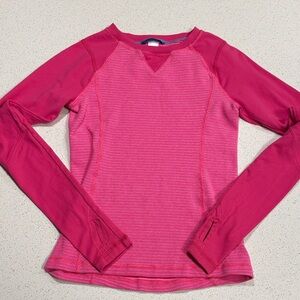 Ivivva Pink Striped Long Sleeve Top